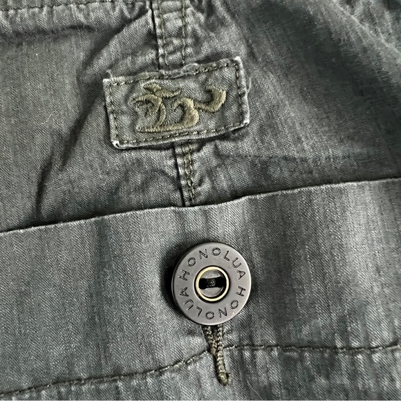 HONOLUA SURF CO. Men’s shorts 100% Cotton Grey-Blue Size 36 - Picture 6 of 13